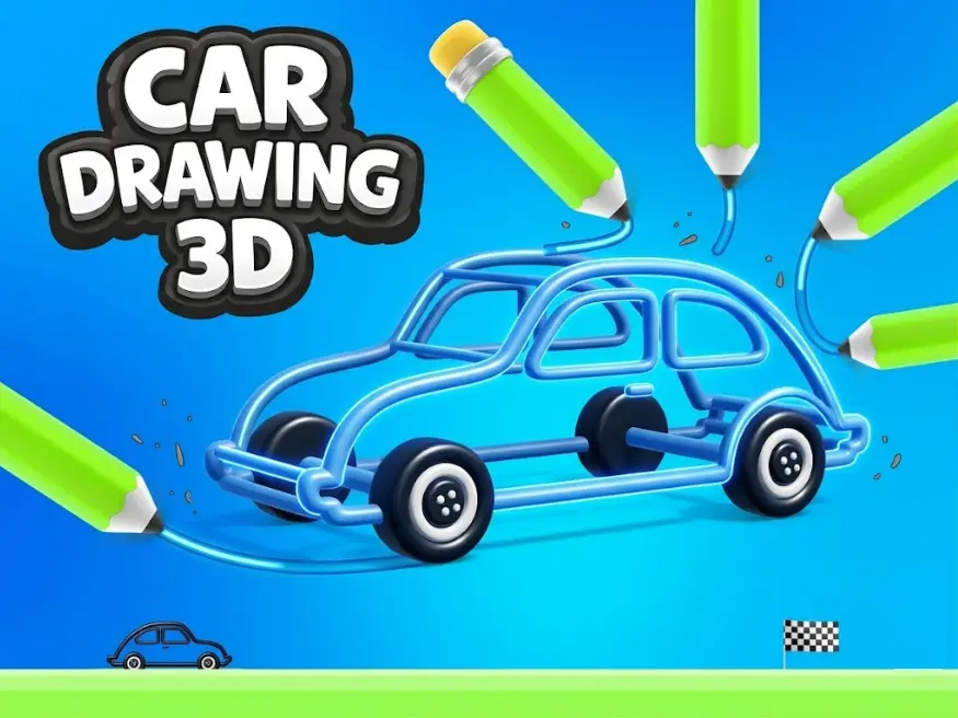Car Drawing 3D